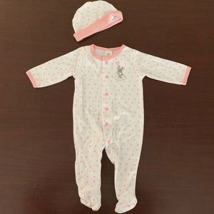 Cute sleeper and matching hat